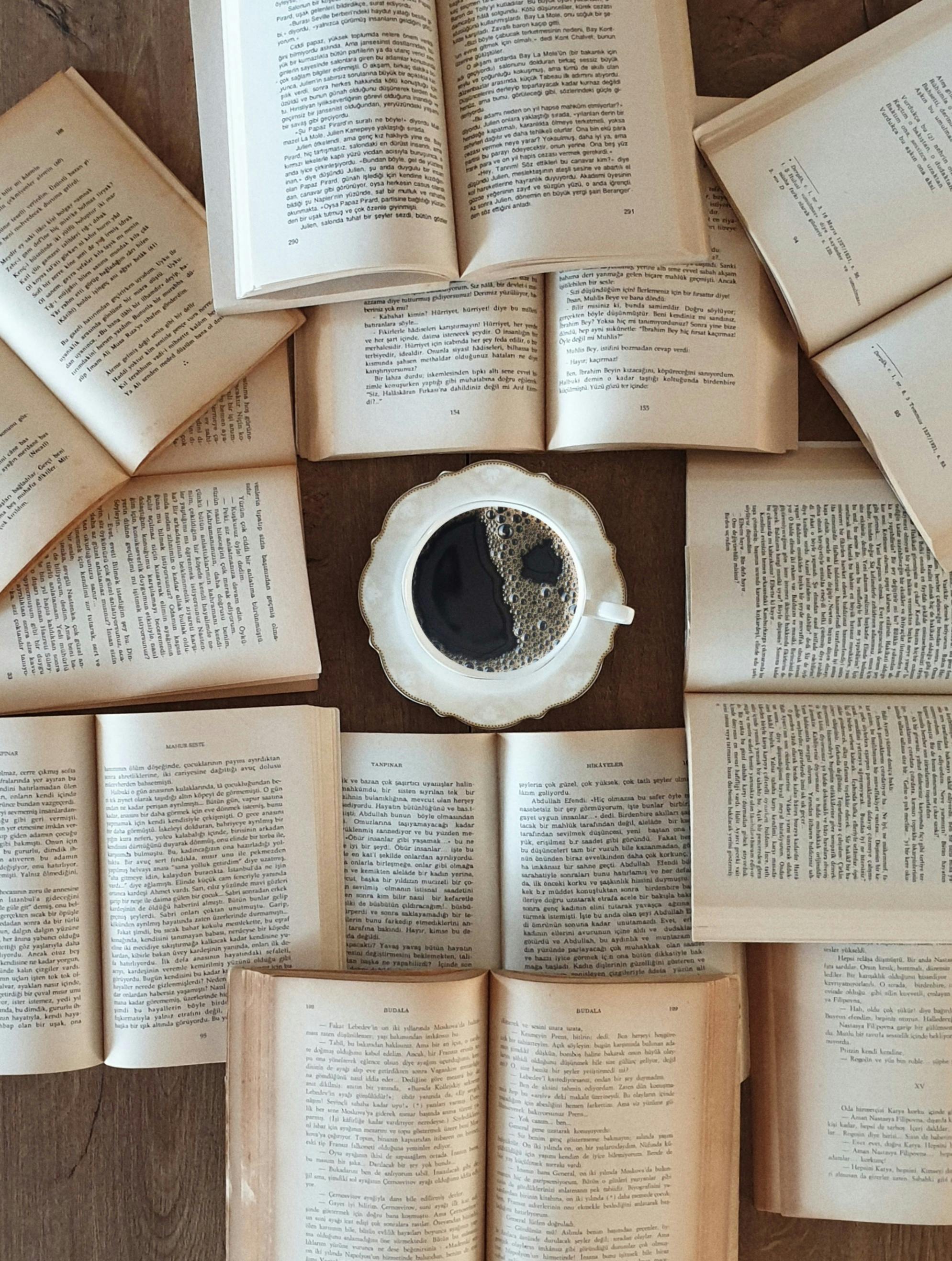 books and coffee