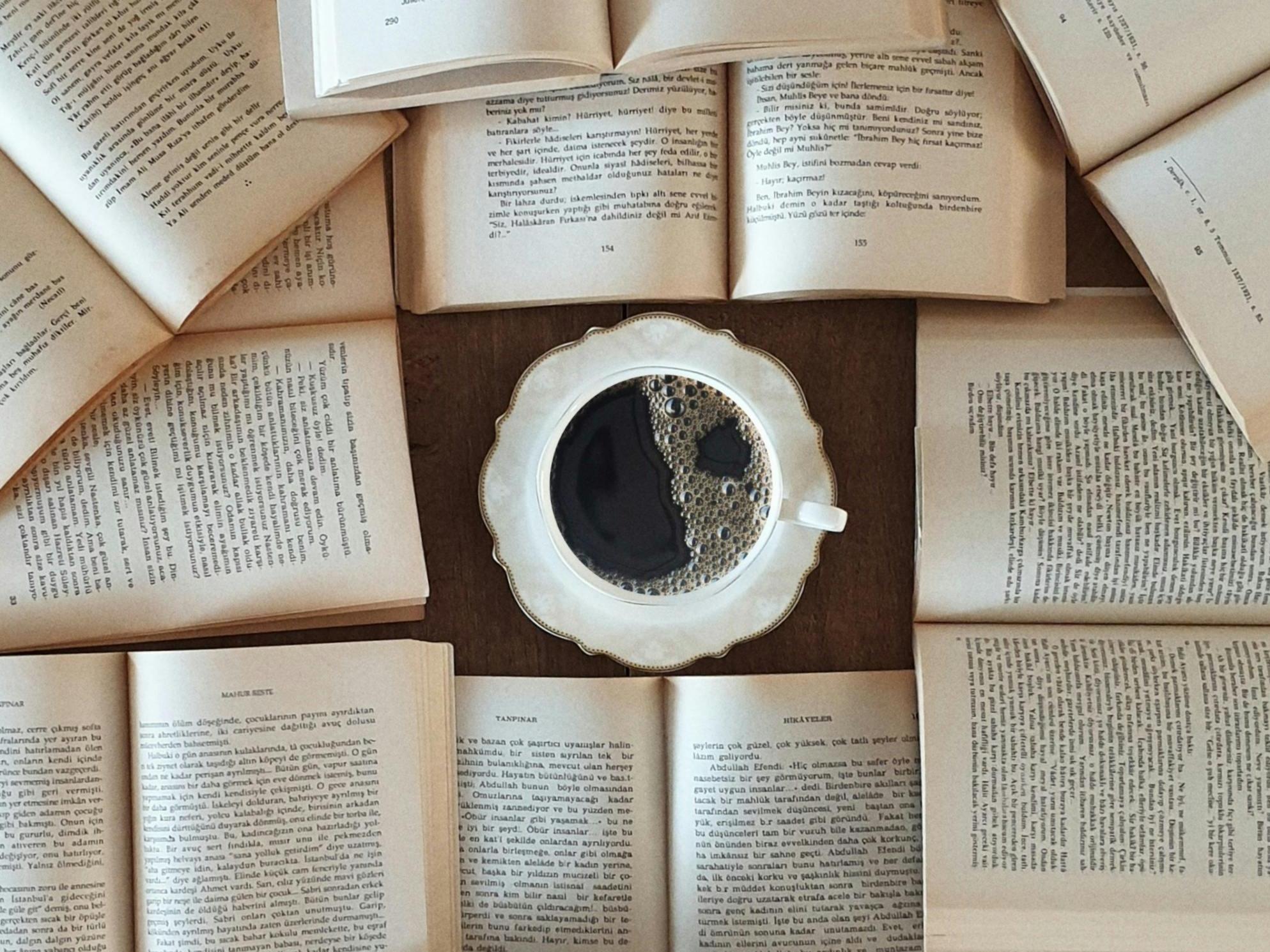 books and coffee